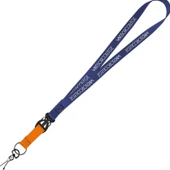 Mix and Match Smooth Nylon Lanyard - 3/4 inch - 38 inches - Metal Swivel Snap Hook