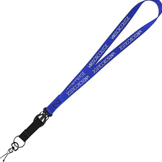 Mix and Match Smooth Nylon Lanyard - 3/4 inch - 38 inches - Metal Swivel Snap Hook