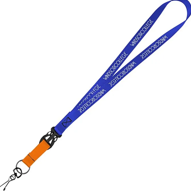 Mix and Match Smooth Nylon Lanyard - 3/4 inch - 38 inches - Metal Swivel Snap Hook