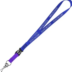 Mix and Match Smooth Nylon Lanyard - 3/4 inch - 38 inches - Metal Swivel Snap Hook