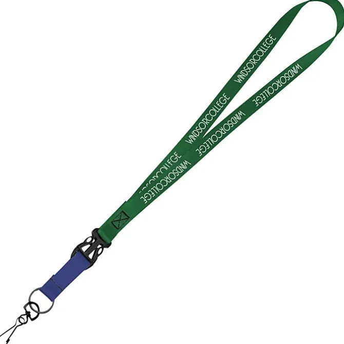Mix and Match Smooth Nylon Lanyard - 3/4 inch - 38 inches - Metal Swivel Snap Hook