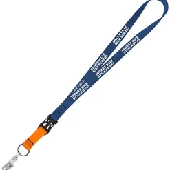 Mix and Match Smooth Nylon Lanyard - 3/4 inch - 38 inches - Snap with Metal Bulldog Clip