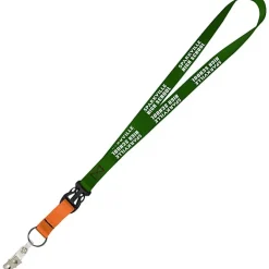 Mix and Match Smooth Nylon Lanyard - 3/4 inch - 38 inches - Snap with Metal Bulldog Clip