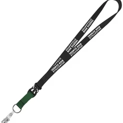 Mix and Match Smooth Nylon Lanyard - 3/4 inch - 38 inches - Snap with Metal Bulldog Clip