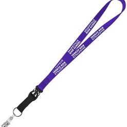 Mix and Match Smooth Nylon Lanyard - 3/4 inch - 38 inches - Snap with Metal Bulldog Clip