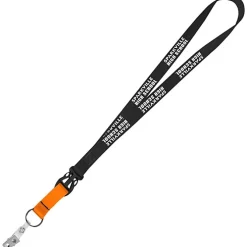 Mix and Match Smooth Nylon Lanyard - 3/4 inch - 38 inches - Snap with Metal Bulldog Clip