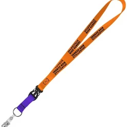 Mix and Match Smooth Nylon Lanyard - 3/4 inch - 38 inches - Snap with Metal Bulldog Clip