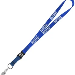 Mix and Match Smooth Nylon Lanyard - 3/4 inch - 38 inches - Snap with Metal Bulldog Clip