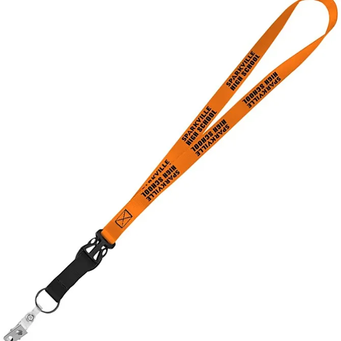 Mix and Match Smooth Nylon Lanyard - 3/4 inch - 38 inches - Snap with Metal Bulldog Clip