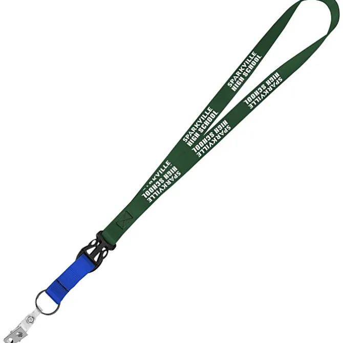 Mix and Match Smooth Nylon Lanyard - 3/4 inch - 38 inches - Snap with Metal Bulldog Clip