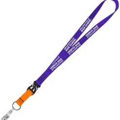 Mix and Match Smooth Nylon Lanyard - 3/4 inch - 38 inches - Snap with Metal Bulldog Clip