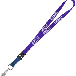 Mix and Match Smooth Nylon Lanyard - 3/4 inch - 38 inches - Snap with Metal Bulldog Clip