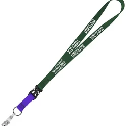 Mix and Match Smooth Nylon Lanyard - 3/4 inch - 38 inches - Snap with Metal Bulldog Clip