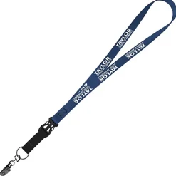 Mix and Match Smooth Nylon Lanyard - 3/4 inch - 38 inches - Metal Bulldog Clip
