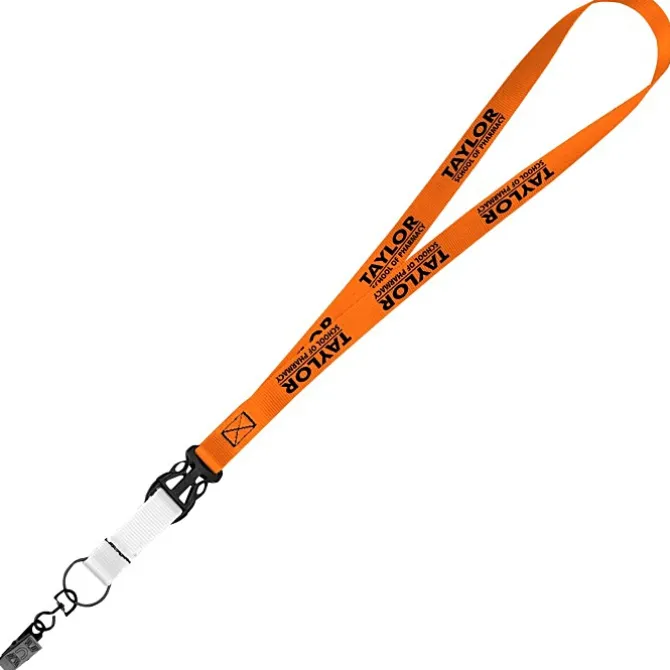 Mix and Match Smooth Nylon Lanyard - 3/4 inch - 38 inches - Metal Bulldog Clip