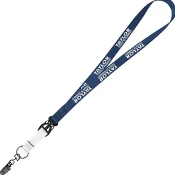 Mix and Match Smooth Nylon Lanyard - 3/4 inch - 38 inches - Metal Bulldog Clip