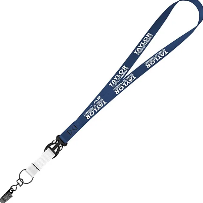 Mix and Match Smooth Nylon Lanyard - 3/4 inch - 38 inches - Metal Bulldog Clip