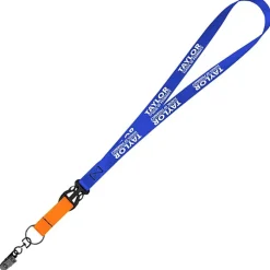 Mix and Match Smooth Nylon Lanyard - 3/4 inch - 38 inches - Metal Bulldog Clip