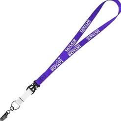 Mix and Match Smooth Nylon Lanyard - 3/4 inch - 38 inches - Metal Bulldog Clip