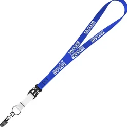 Mix and Match Smooth Nylon Lanyard - 3/4 inch - 38 inches - Metal Bulldog Clip