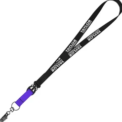 Mix and Match Smooth Nylon Lanyard - 3/4 inch - 38 inches - Metal Bulldog Clip
