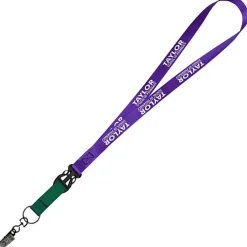 Mix and Match Smooth Nylon Lanyard - 3/4 inch - 38 inches - Metal Bulldog Clip