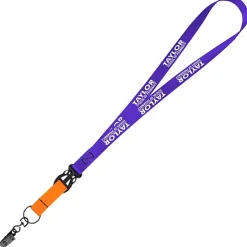 Mix and Match Smooth Nylon Lanyard - 3/4 inch - 38 inches - Metal Bulldog Clip