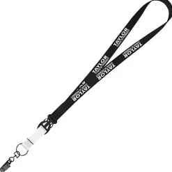 Mix and Match Smooth Nylon Lanyard - 3/4 inch - 38 inches - Metal Bulldog Clip