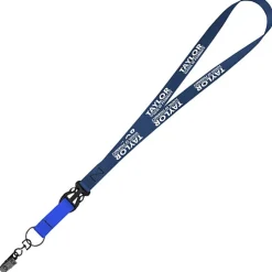 Mix and Match Smooth Nylon Lanyard - 3/4 inch - 38 inches - Metal Bulldog Clip