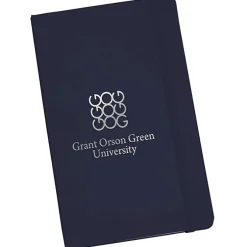 Moleskine Hard Cover Notebook - 8 1/4 inches x 5 inches - Ruled - Foil Stamp