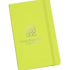 Moleskine Hard Cover Notebook - 8 1/4 inches x 5 inches - Ruled - Foil Stamp