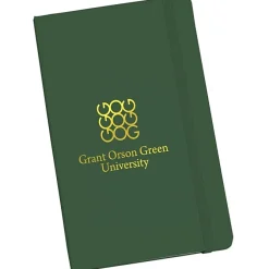 Moleskine Hard Cover Notebook - 8 1/4 inches x 5 inches - Ruled - Foil Stamp