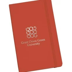 Moleskine Hard Cover Notebook - 8 1/4 inches x 5 inches - Ruled - Foil Stamp