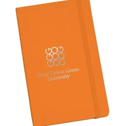 Moleskine Hard Cover Notebook - 8 1/4 inches x 5 inches - Ruled - Foil Stamp