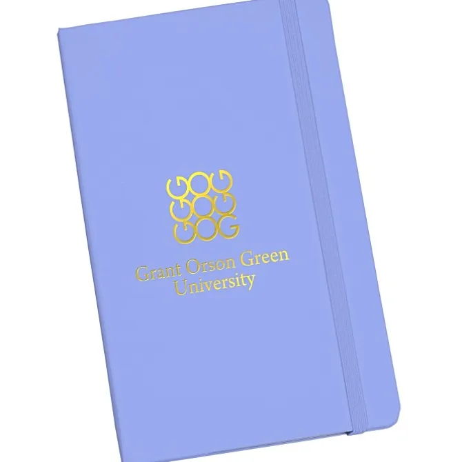 Moleskine Hard Cover Notebook - 8 1/4 inches x 5 inches - Ruled - Foil Stamp