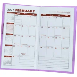 Monthly Pocket Planner with Pen - Translucent - Academic