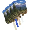 Mountain Peak Reflections Hand Fan