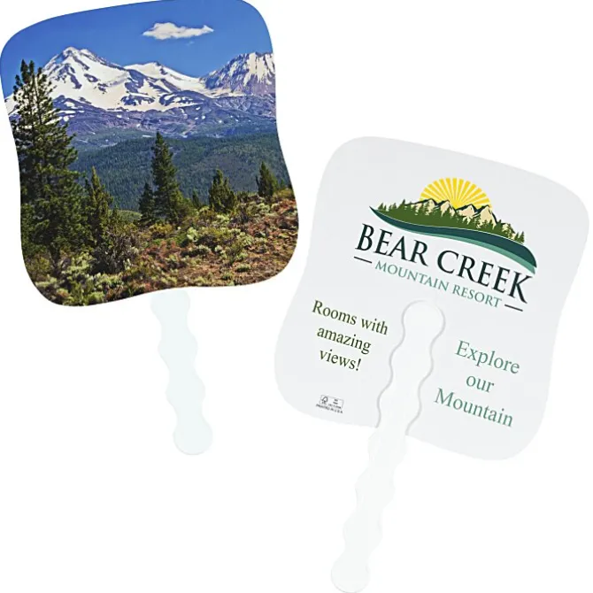 Mountain Peak Reflections Hand Fan
