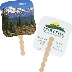 Mountain Peak Reflections Hand Fan