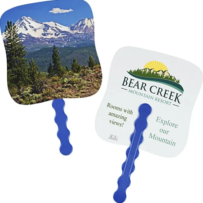 Mountain Peak Reflections Hand Fan