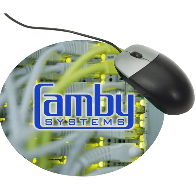 Mouse Pad with Antimicrobial Additive - Circle - 24 hr