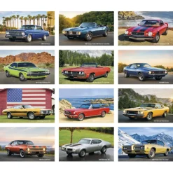 Muscle Car Stick Up Calendar - Rectangle