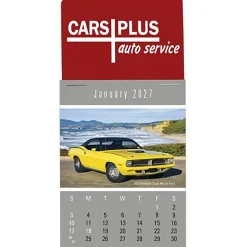 Muscle Car Stick Up Calendar - Rectangle