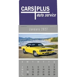 Muscle Car Stick Up Calendar - Rectangle