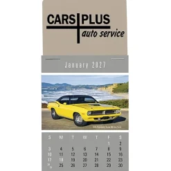Muscle Car Stick Up Calendar - Rectangle
