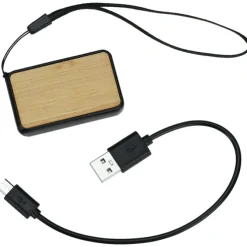 Nano Charge Power Bank - 1000 mAh - Bamboo
