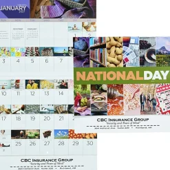 National Day Wall Calendar - Stapled