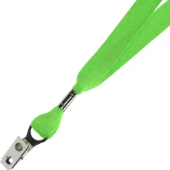 Neon Lanyard - 5/8 inches - Metal Bulldog Clip