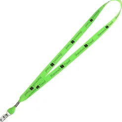 Neon Lanyard - 5/8 inches - Metal Bulldog Clip