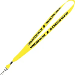 Neon Lanyard - 5/8 inches - Metal Swivel J Hook